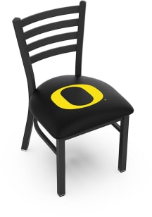 Oregon Ducks Stationary Black Wrinkle Finish Pub Stool - Black