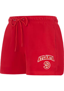 Pro Standard Atlanta Hawks Womens Red Classic Chenille Shorts
