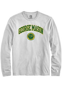 Summit Sportswear George Mason University White Arch Seal Long Sleeve T Shirt