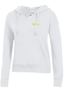 Gear for Sports Oregon Ducks Womens White Big Cotton Hooded Sweatshirt