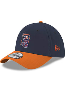 New Era Detroit Tigers Mens Navy Blue Alt D Tiger 39THIRTY Flex Hat