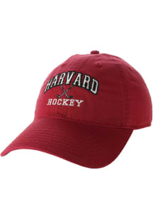 Legacy Harvard Crimson Hockey EZA Twill Adjustable Hat - Crimson