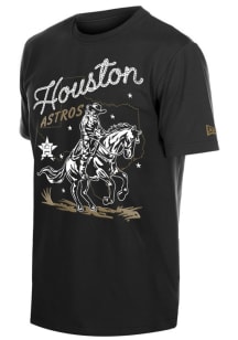 New Era Houston Astros Black Urban Ranchwear Short Sleeve Fashion T Shirt