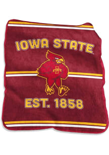 Iowa State Cyclones Retro Raschel Throw Blanket - Cardinal