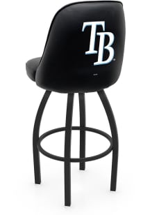 Tampa Bay Rays Padded Swivel Pub Stool - Black