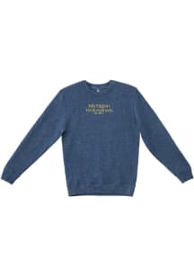 Summit Sportswear Michigan Wolverines Womens Navy Blue Nantucket Script Crew Sweatshirt