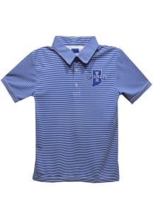 Vive La Fete Indiana State Sycamores Toddler Blue Pencil Stripe Short Sleeve Polo Shirt