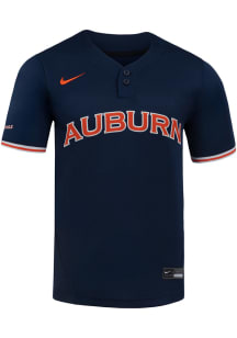 Nike Auburn Tigers Womens Navy Blue Two Button Replica Softball Jersey