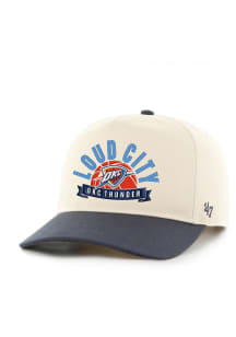 47 Oklahoma City Thunder Two-Tone Loud City Hitch Adjustable Hat - Natural