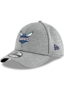 New Era Charlotte Hornets Mens Grey Alt Shadow Tech 39THIRTY Flex Hat