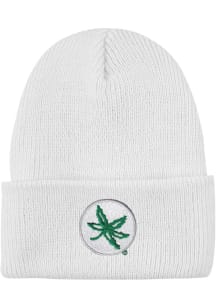 LogoFit Ohio State Buckeyes White North Pole Youth Knit Hat