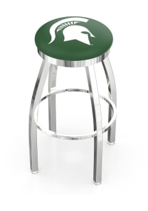 Michigan State Spartans Chrome Pub Stool - Silver