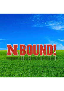 Nebraska Cornhuskers Large Bound Yard Sign - Red
