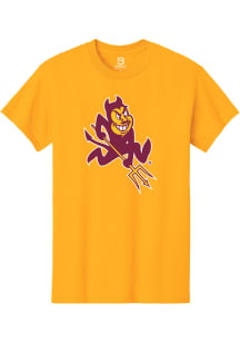 Summit Sportswear Arizona State Sun Devils Gold Sparky Short Sleeve T Shirt