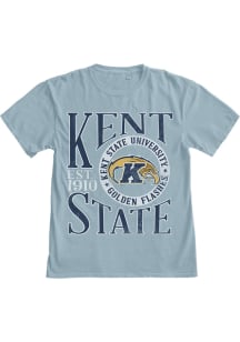 Blue 84 Kent State Golden Flashes Light Blue Overdyed First Dibs Short Sleeve T Shirt