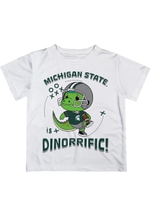 Vive La Fete Michigan State Spartans Infant Dino-Riffic Short Sleeve T-Shirt White