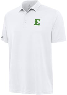Antigua Eastern Michigan Eagles Mens White Reprocess Recycled Short Sleeve Polo