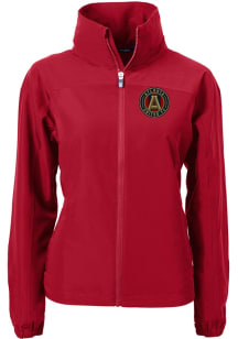 Cutter and Buck Atlanta United FC Womens Red Charter Eco Light Weight Jacket