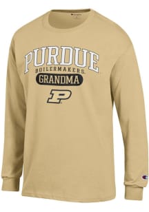 Champion Purdue Boilermakers Gold Pill Box Grandma Jersey Long Sleeve T Shirt