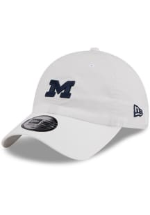 New Era Michigan Wolverines Ripstop Casual Classic Adjustable Hat - White