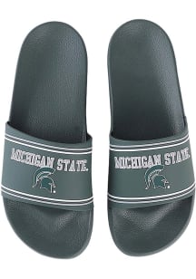 Michigan State Spartans Raised Logo Mens Slides