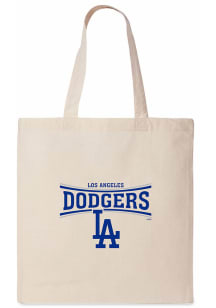 Los Angeles Dodgers White Canvas Tote