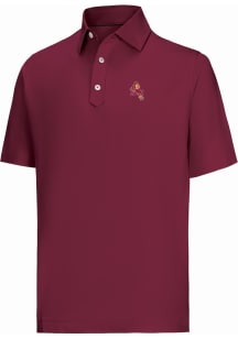 Footjoy Arizona State Sun Devils Mens Maroon Solid Lisle Short Sleeve Fashion Polo