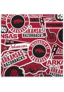 Arkansas Razorbacks 6.5" 25 pk Square Napkins