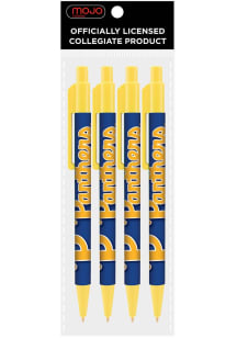 Pitt Panthers 4 Pack Pen - Gold