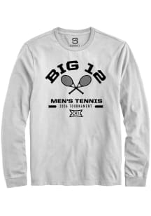 Summit Sportswear Big 12 White 2026 Men's Tennis Championship Long Sleeve T Shirt