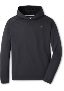 Peter Millar Ohio State Buckeyes Mens Black Pine Red Buckeye Long Sleeve Hoodie