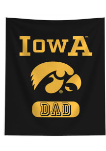 Iowa Hawkeyes Dad 50x60 Tapestry Blanket