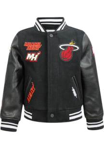 Pro Standard Miami Heat Toddler Black Retro Classics Outerwear Light Weight Jacket