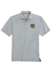 Johnnie O Michigan Wolverines Mens Grey 2026 Men's Basketball National Champions Short Sleeve Fash..