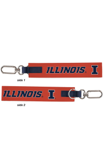 Illinois Fighting Illini Oversized KeyStrap Keychain - Orange