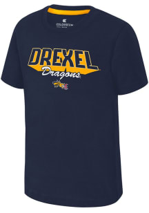 Colosseum Drexel Dragons Toddler Navy Blue Tryouts Short Sleeve T-Shirt