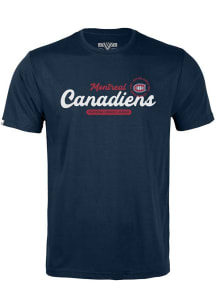 Levelwear Montreal Canadiens Youth Navy Blue Richmond Jr Monument Short Sleeve T-Shirt