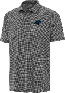 Antigua Carolina Panthers Mens Navy Blue Replica Short Sleeve Polo