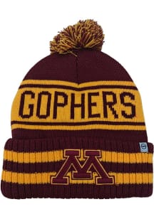 Minnesota Golden Gophers Maroon Rally Cry Pom Knit Mens Knit Hat