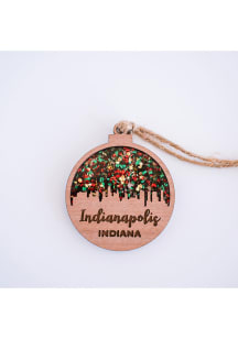 Indianapolis Holiday Cheer Ornament - Brown