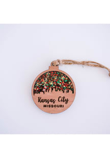 Kansas City Holiday Cheer Ornament - Brown