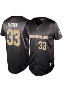 Ben Barrett  Florida State Seminoles Mens Black NIL Baseball Jersey