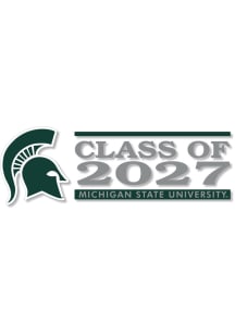 Michigan State Spartans 6x2 Class of 2027 Auto Decal - Green