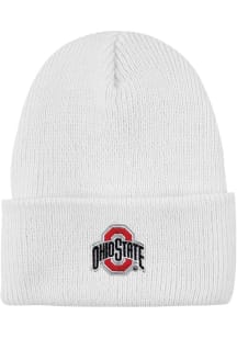 LogoFit Ohio State Buckeyes White North Pole Youth Knit Hat