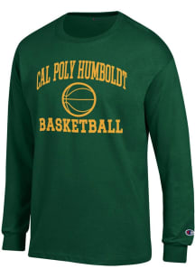Champion Cal Poly Humboldt Lumberjacks Green Basketball Jersey Long Sleeve T Shirt