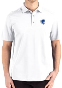 Cutter and Buck Seton Hall Pirates White Advantage Refresh Pique Big and Tall Polo