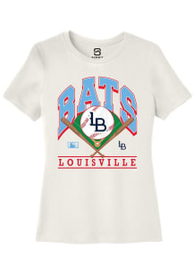 Summit Sportswear Louisville Bats Womens White Homefield Short Sleeve T-Shirt