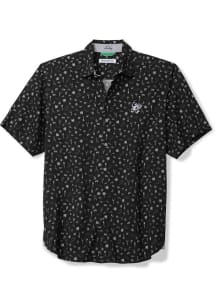 Tommy Bahama K-State Wildcats Mens Black Playa Playbook Short Sleeve Dress Shirt
