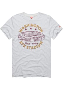 Homage Washington Commanders White RFK Stadium Short Sleeve Fashion T Shirt