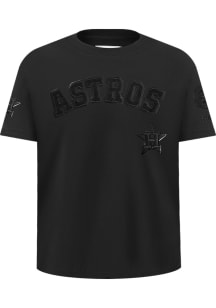 Pro Standard Houston Astros Boys Black Classic Triple Black Short Sleeve Fashion Tee